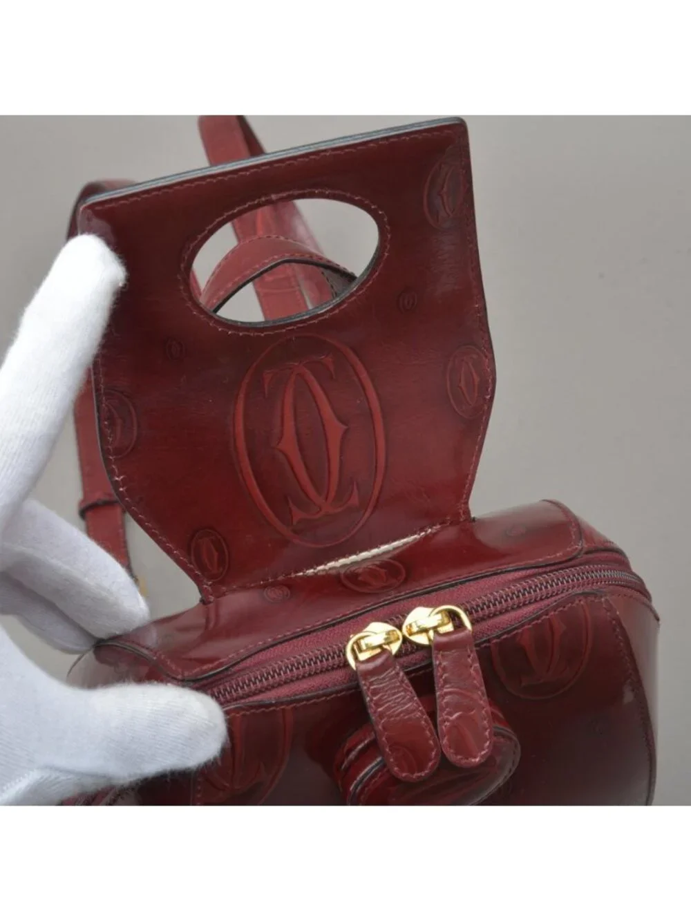 Cartier Happy Birthday Backpack Enamel Leather